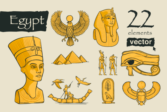 Ancient Egypt Vector Illustrations Set: A Designer's Guide