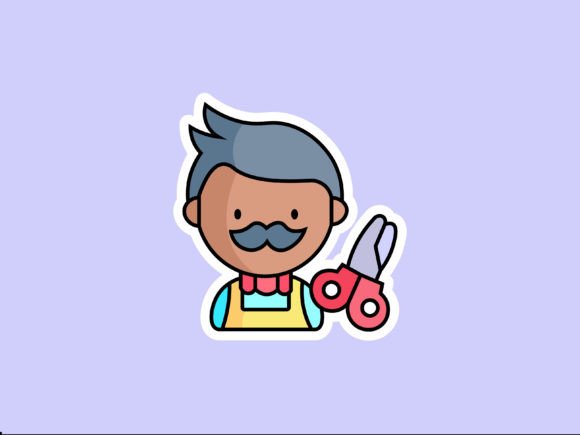 Labour Barber Illustrations: A Versatile Design Asset for Every Creator
