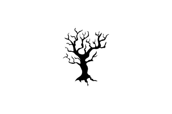 Tree Silhouette Halloween Illustrations: Your Go-To Seasonal Design Asset