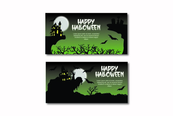 Unleashing the Spooky: Halloween Silhouette Flyer Illustrations