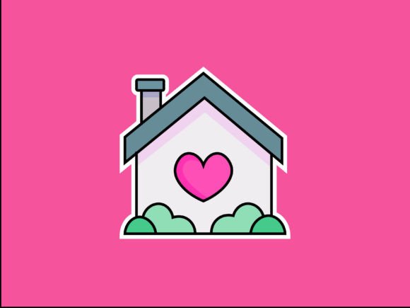 Valentine Home Illustrations: A Versatile Design Asset