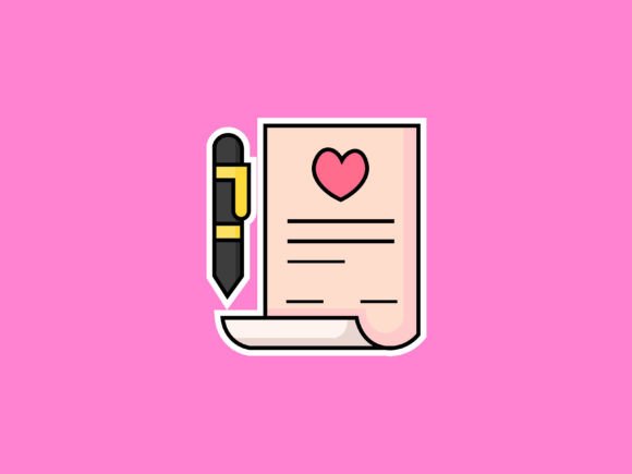 Valentine Letter Illustrations: Beyond a Simple Typeface